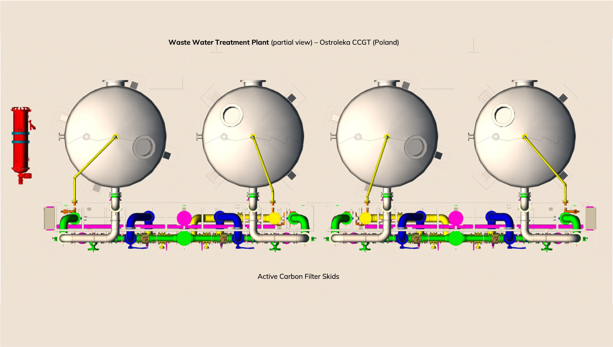 Ostroleka WWTP top view 3D